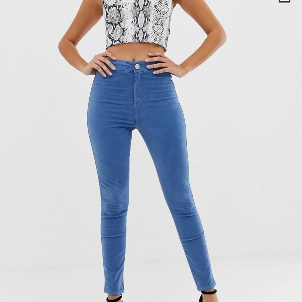 ASOS // high waisted Velvet Jegging